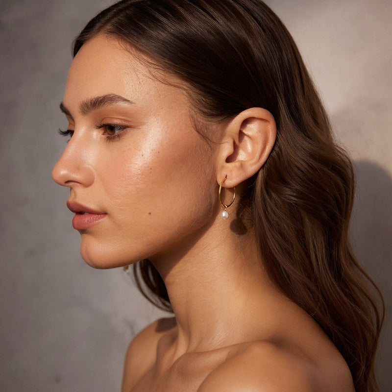 Dabīgi baroka perļu auskari