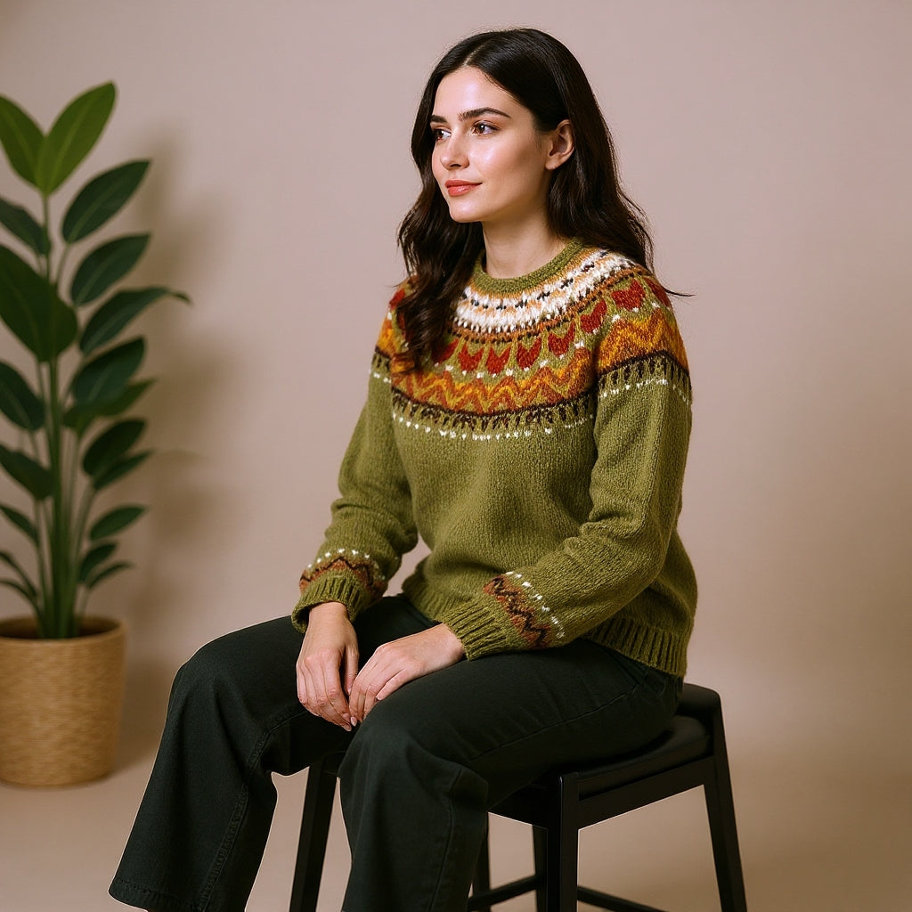 Aistė™ | šiltas vintažinis megztinis