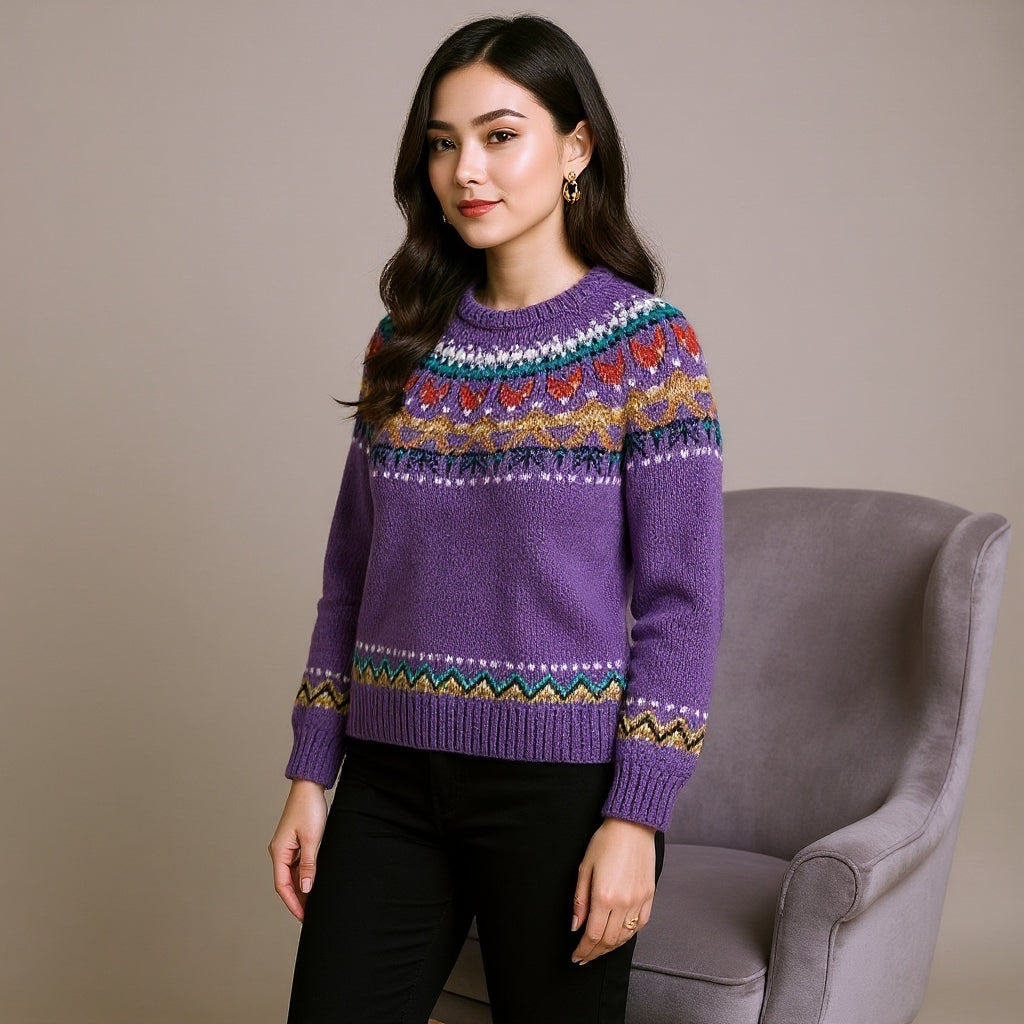 Aldutė™ | klasikinis vintažinis megztinis