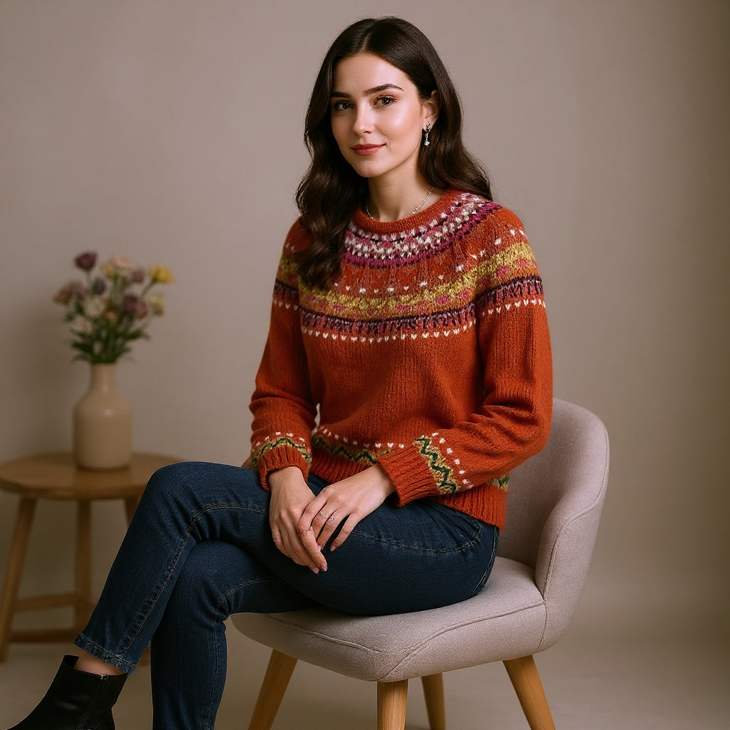 Rasa™ | šiltas vintažinis megztinis