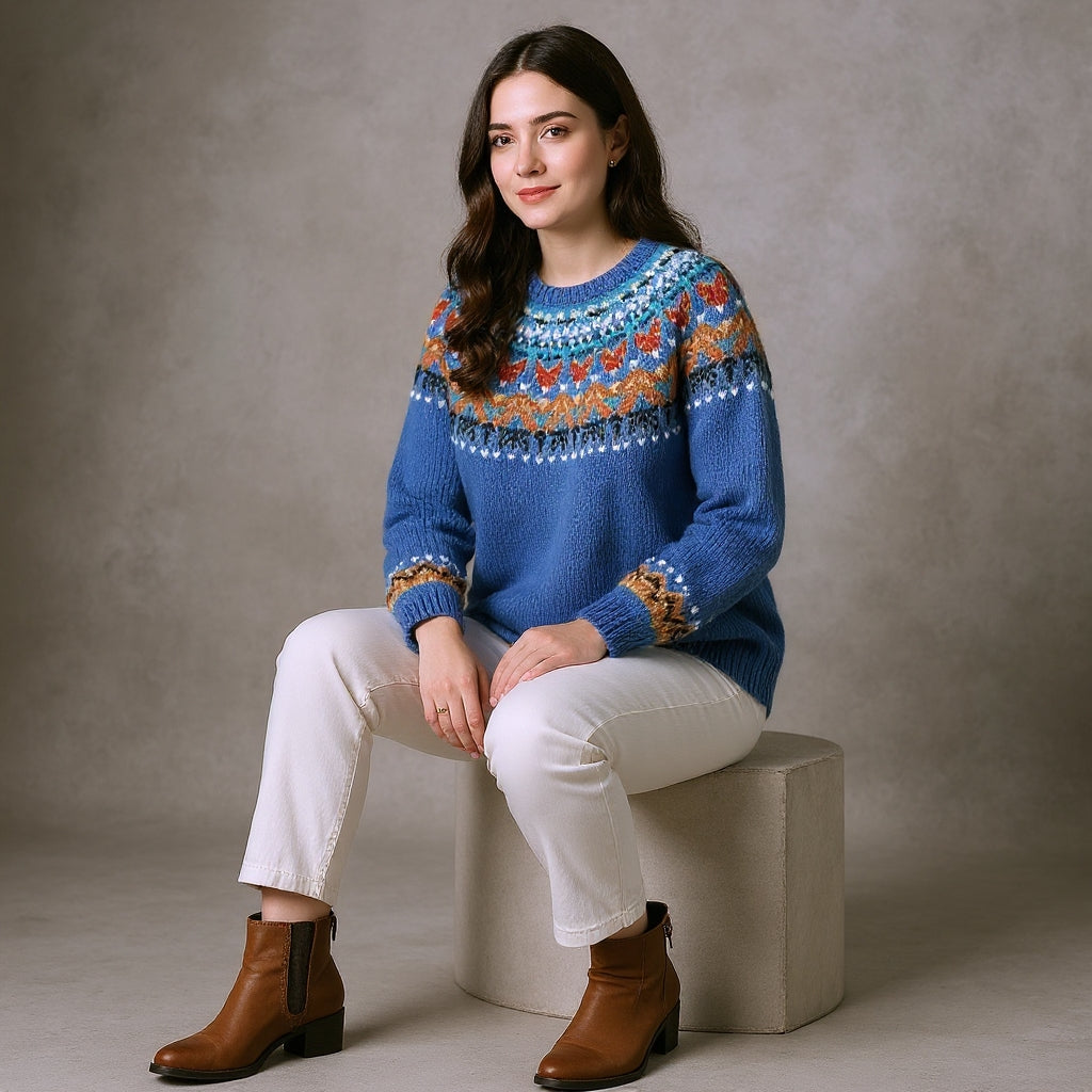 Saulė™ | šiltas vintažinis megztinis