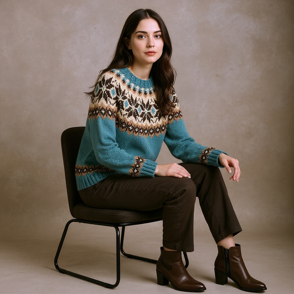 Vakarė™ | šiltas vintažinis megztinis