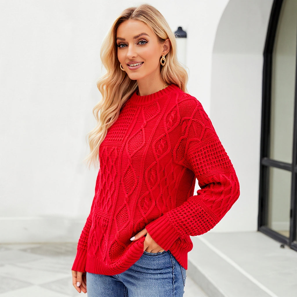 Alina™ – Šilta ir jauki megztinė su elegantiškais akcentais